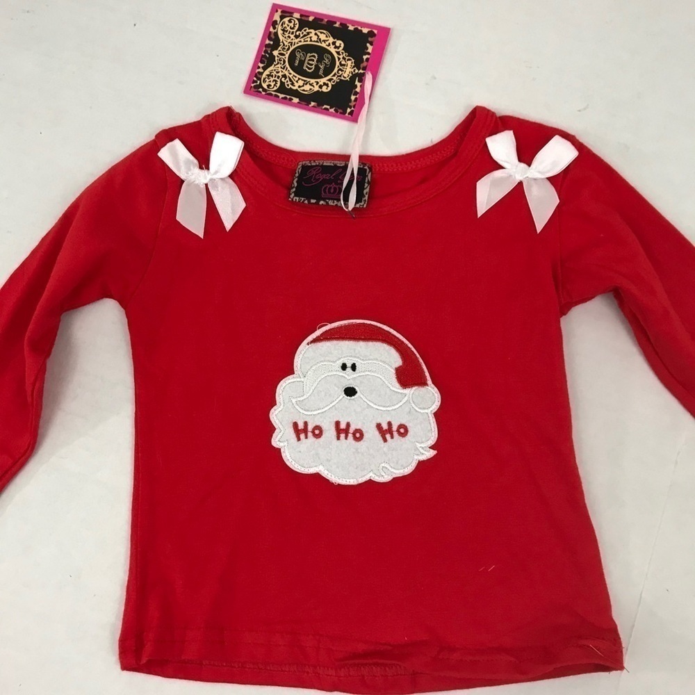 Girl’s Santa Long Sleeve T-shirt - Size S (2T)